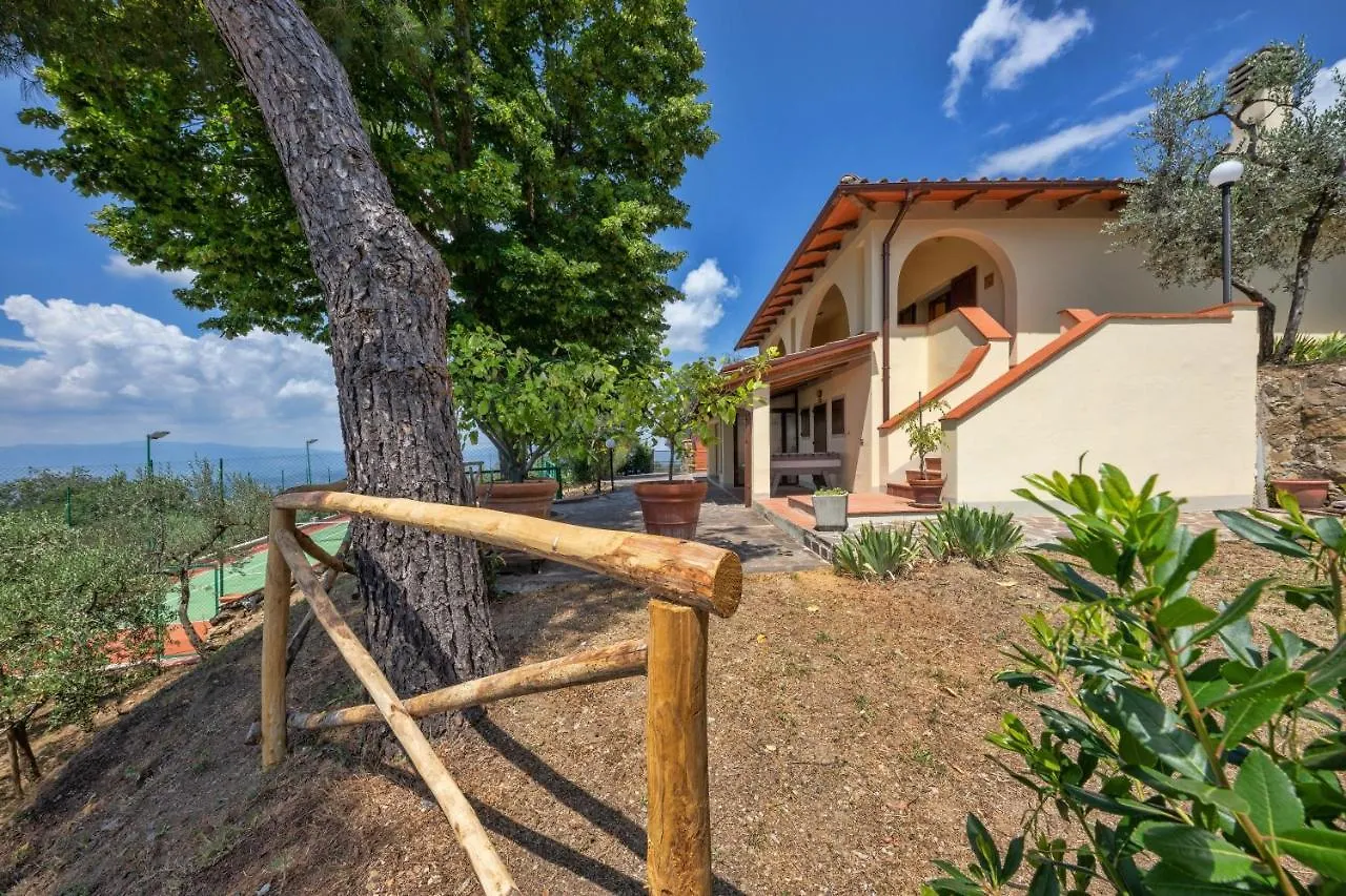 Villa Querceto With Pool E Tennis Private - Happy Rentals Loro Ciuffenna 0*,